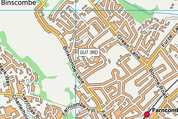 GU7 3RD map - OS VectorMap District (Ordnance Survey) GU7 3RD map - OS VectorMap District (Ordnance Survey)