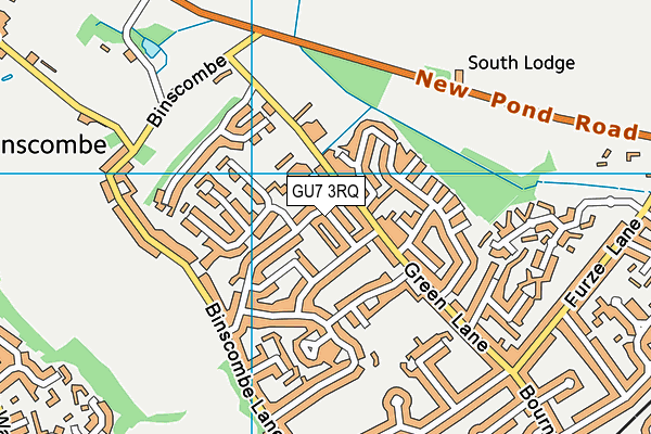 GU7 3RQ map - OS VectorMap District (Ordnance Survey) GU7 3RQ map - OS VectorMap District (Ordnance Survey)