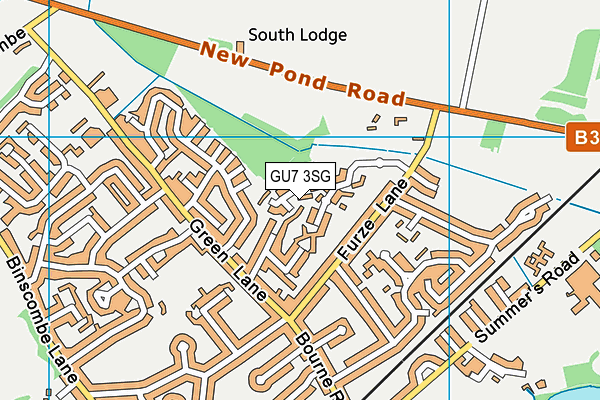 GU7 3SG map - OS VectorMap District (Ordnance Survey) GU7 3SG map - OS VectorMap District (Ordnance Survey)