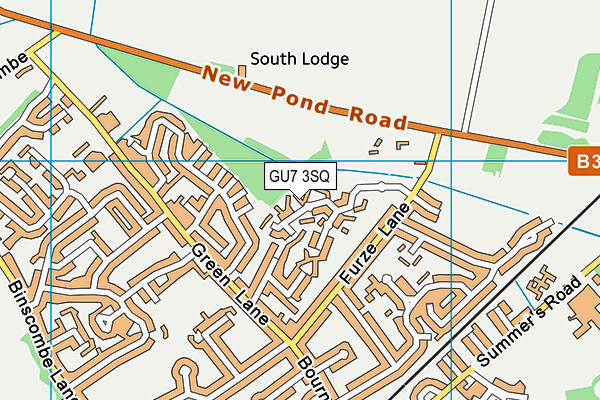 GU7 3SQ map - OS VectorMap District (Ordnance Survey) GU7 3SQ map - OS VectorMap District (Ordnance Survey)