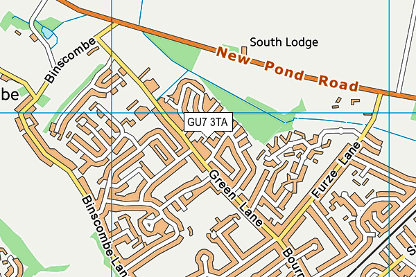GU7 3TA map - OS VectorMap District (Ordnance Survey) GU7 3TA map - OS VectorMap District (Ordnance Survey)