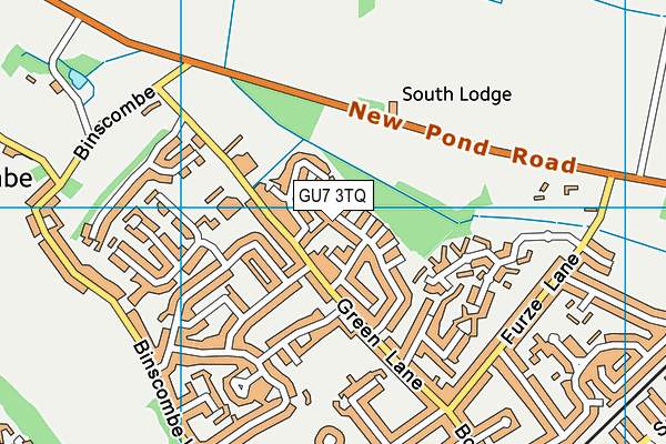 GU7 3TQ map - OS VectorMap District (Ordnance Survey) GU7 3TQ map - OS VectorMap District (Ordnance Survey)
