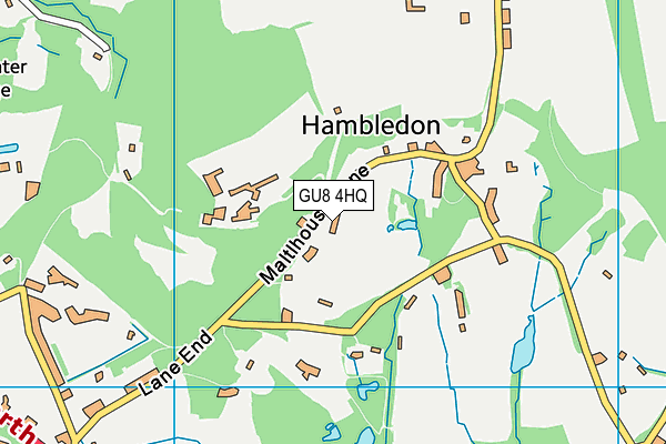 GU8 4HQ map - OS VectorMap District (Ordnance Survey) GU8 4HQ map - OS VectorMap District (Ordnance Survey)