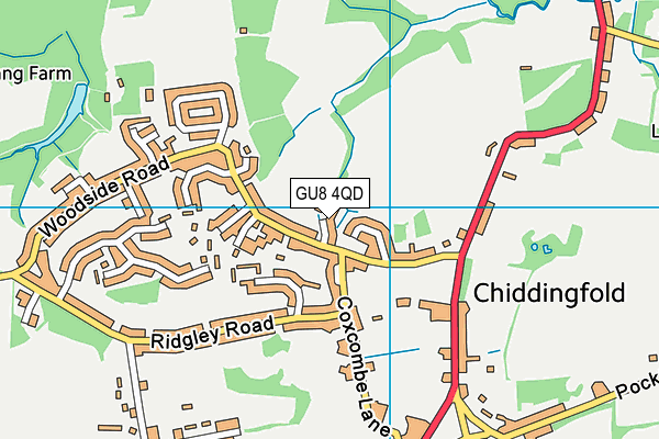 GU8 4QD map - OS VectorMap District (Ordnance Survey) GU8 4QD map - OS VectorMap District (Ordnance Survey)