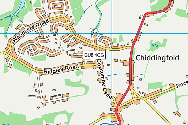 GU8 4QG map - OS VectorMap District (Ordnance Survey) GU8 4QG map - OS VectorMap District (Ordnance Survey)