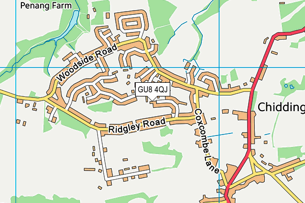 GU8 4QJ map - OS VectorMap District (Ordnance Survey) GU8 4QJ map - OS VectorMap District (Ordnance Survey)