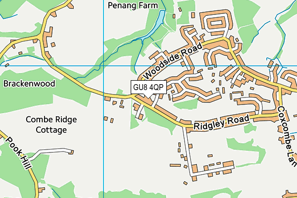 GU8 4QP map - OS VectorMap District (Ordnance Survey)