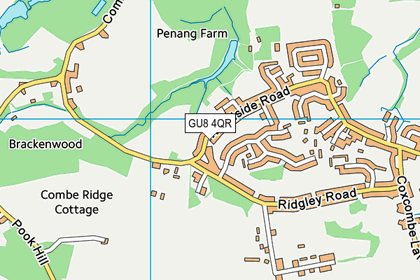 GU8 4QR map - OS VectorMap District (Ordnance Survey) GU8 4QR map - OS VectorMap District (Ordnance Survey)