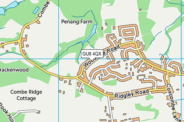 GU8 4QX map - OS VectorMap District (Ordnance Survey) GU8 4QX map - OS VectorMap District (Ordnance Survey)