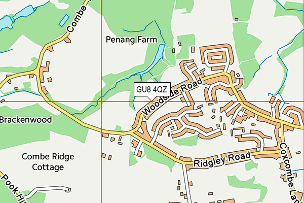 GU8 4QZ map - OS VectorMap District (Ordnance Survey) GU8 4QZ map - OS VectorMap District (Ordnance Survey)