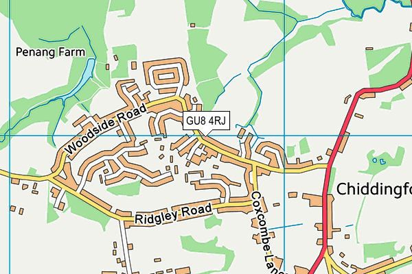 GU8 4RJ map - OS VectorMap District (Ordnance Survey) GU8 4RJ map - OS VectorMap District (Ordnance Survey)