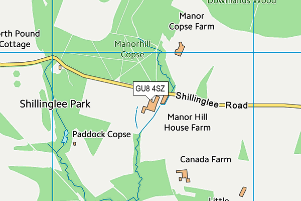 GU8 4SZ map - OS VectorMap District (Ordnance Survey) GU8 4SZ map - OS VectorMap District (Ordnance Survey)