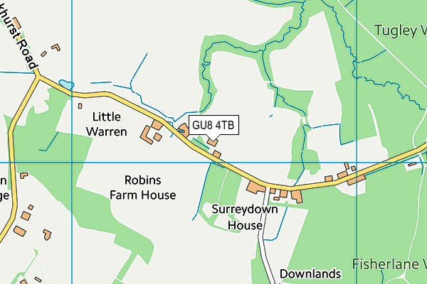 GU8 4TB map - OS VectorMap District (Ordnance Survey) GU8 4TB map - OS VectorMap District (Ordnance Survey)