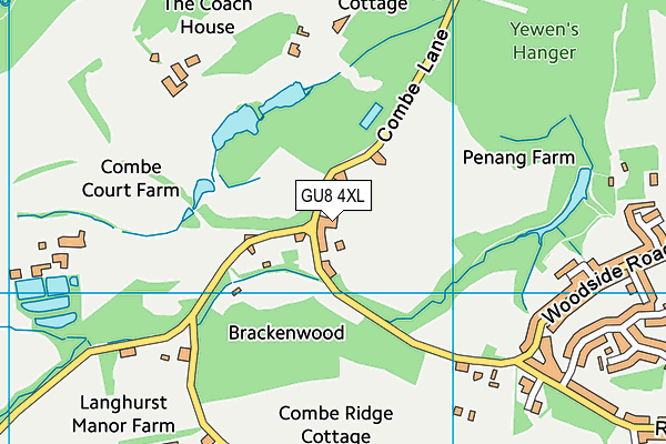 GU8 4XL map - OS VectorMap District (Ordnance Survey) GU8 4XL map - OS VectorMap District (Ordnance Survey)