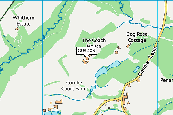 GU8 4XN map - OS VectorMap District (Ordnance Survey) GU8 4XN map - OS VectorMap District (Ordnance Survey)