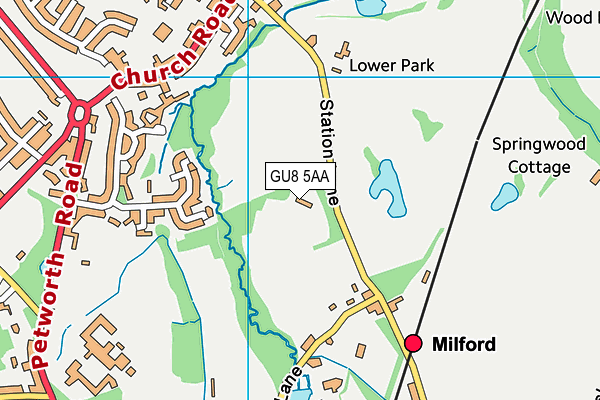 GU8 5AA map - OS VectorMap District (Ordnance Survey) GU8 5AA map - OS VectorMap District (Ordnance Survey)