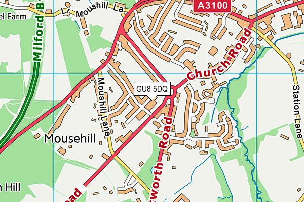 GU8 5DQ map - OS VectorMap District (Ordnance Survey) GU8 5DQ map - OS VectorMap District (Ordnance Survey)