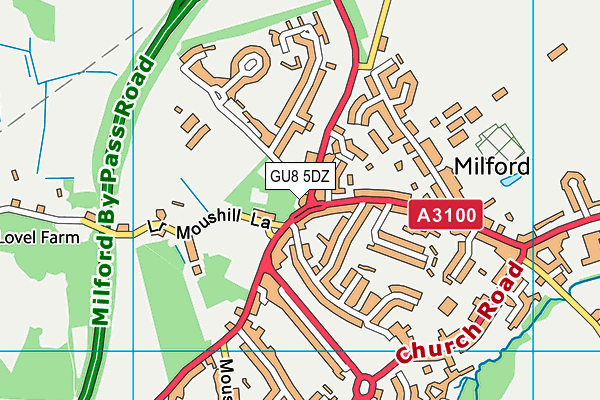 GU8 5DZ map - OS VectorMap District (Ordnance Survey) GU8 5DZ map - OS VectorMap District (Ordnance Survey)