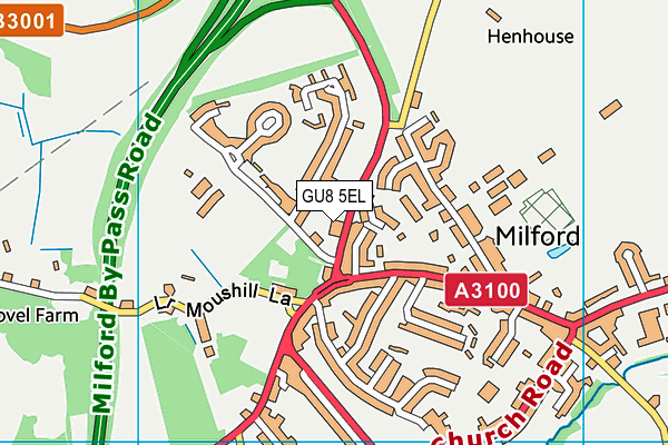 GU8 5EL map - OS VectorMap District (Ordnance Survey) GU8 5EL map - OS VectorMap District (Ordnance Survey)