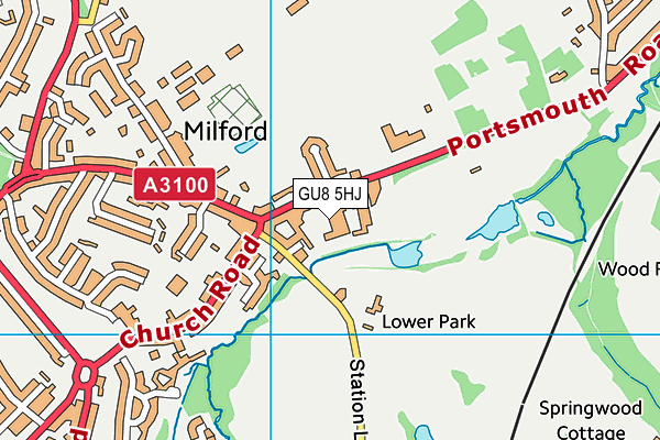 GU8 5HJ map - OS VectorMap District (Ordnance Survey) GU8 5HJ map - OS VectorMap District (Ordnance Survey)
