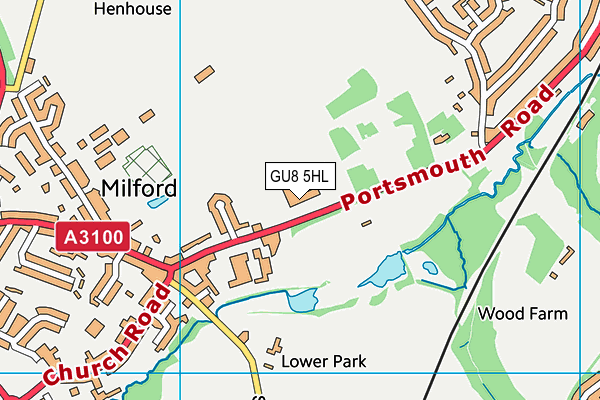 GU8 5HL map - OS VectorMap District (Ordnance Survey) GU8 5HL map - OS VectorMap District (Ordnance Survey)