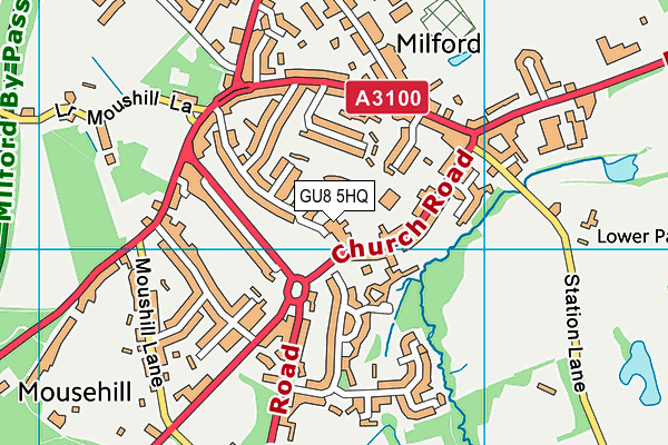 GU8 5HQ map - OS VectorMap District (Ordnance Survey) GU8 5HQ map - OS VectorMap District (Ordnance Survey)
