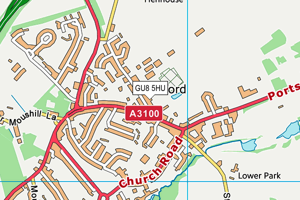 GU8 5HU map - OS VectorMap District (Ordnance Survey) GU8 5HU map - OS VectorMap District (Ordnance Survey)