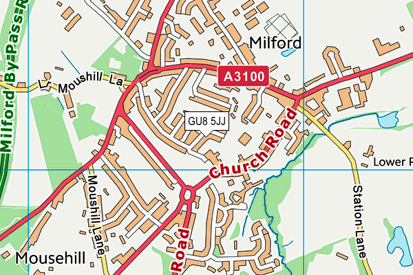 GU8 5JJ map - OS VectorMap District (Ordnance Survey) GU8 5JJ map - OS VectorMap District (Ordnance Survey)