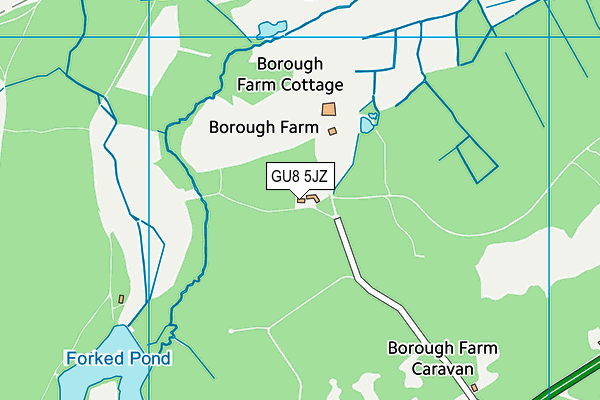 GU8 5JZ map - OS VectorMap District (Ordnance Survey) GU8 5JZ map - OS VectorMap District (Ordnance Survey)