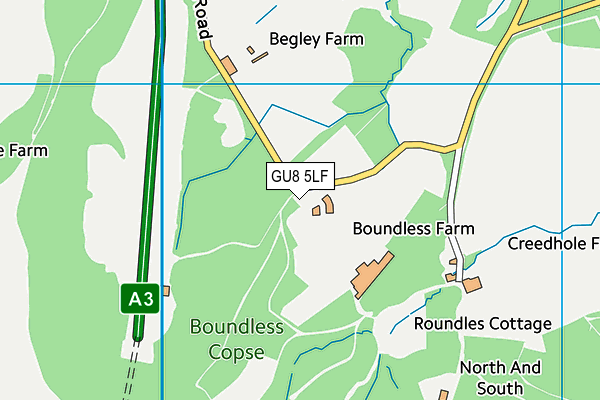 GU8 5LF map - OS VectorMap District (Ordnance Survey) GU8 5LF map - OS VectorMap District (Ordnance Survey)