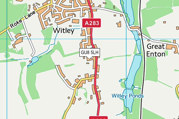 GU8 5LH map - OS VectorMap District (Ordnance Survey) GU8 5LH map - OS VectorMap District (Ordnance Survey)