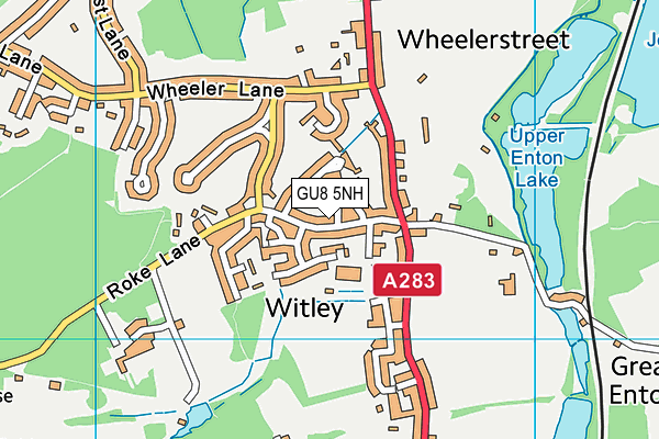 GU8 5NH map - OS VectorMap District (Ordnance Survey) GU8 5NH map - OS VectorMap District (Ordnance Survey)