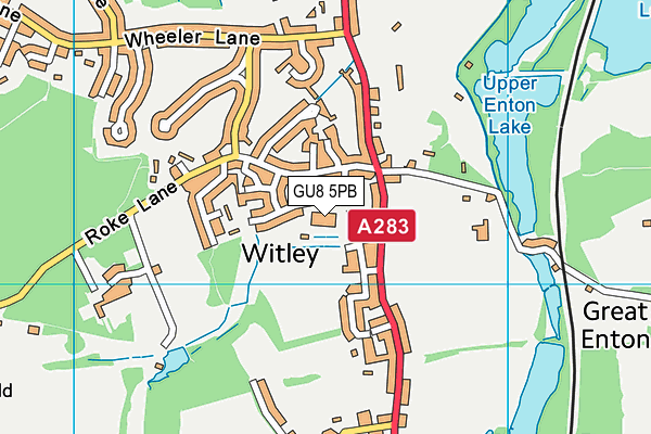 GU8 5PB map - OS VectorMap District (Ordnance Survey) GU8 5PB map - OS VectorMap District (Ordnance Survey)