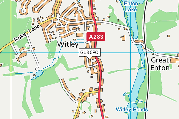 GU8 5PQ map - OS VectorMap District (Ordnance Survey) GU8 5PQ map - OS VectorMap District (Ordnance Survey)