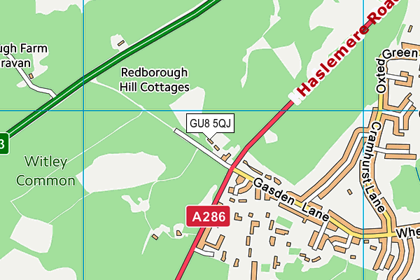 GU8 5QJ map - OS VectorMap District (Ordnance Survey) GU8 5QJ map - OS VectorMap District (Ordnance Survey)
