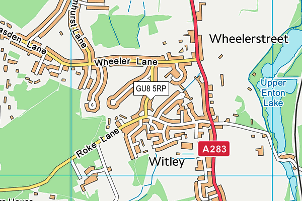 GU8 5RP map - OS VectorMap District (Ordnance Survey) GU8 5RP map - OS VectorMap District (Ordnance Survey)
