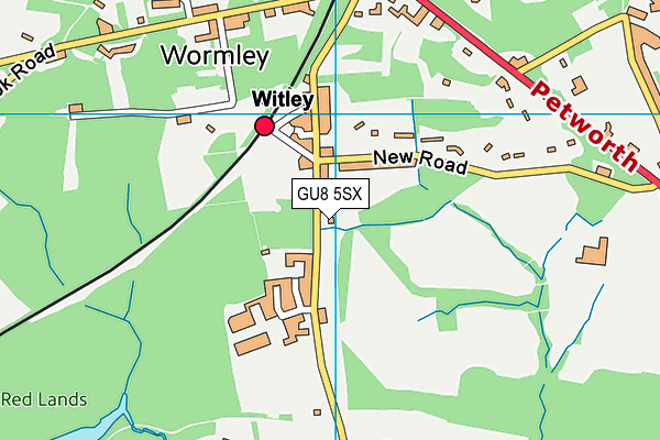 GU8 5SX map - OS VectorMap District (Ordnance Survey) GU8 5SX map - OS VectorMap District (Ordnance Survey)