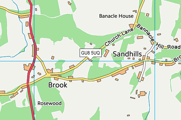 GU8 5UQ map - OS VectorMap District (Ordnance Survey) GU8 5UQ map - OS VectorMap District (Ordnance Survey)