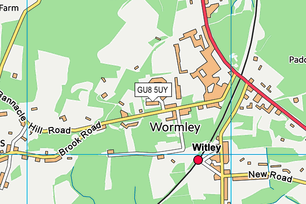 GU8 5UY map - OS VectorMap District (Ordnance Survey) GU8 5UY map - OS VectorMap District (Ordnance Survey)