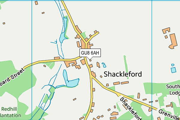 GU8 6AH map - OS VectorMap District (Ordnance Survey) GU8 6AH map - OS VectorMap District (Ordnance Survey)