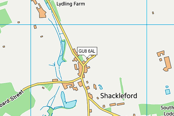 GU8 6AL map - OS VectorMap District (Ordnance Survey) GU8 6AL map - OS VectorMap District (Ordnance Survey)