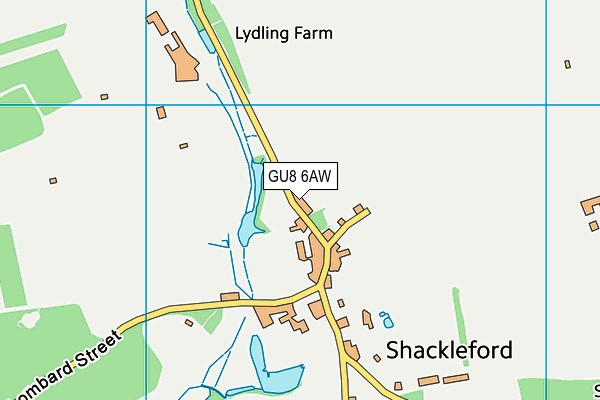 GU8 6AW map - OS VectorMap District (Ordnance Survey) GU8 6AW map - OS VectorMap District (Ordnance Survey)