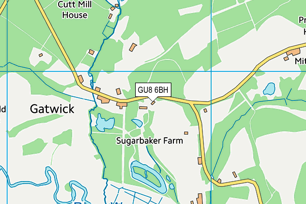 GU8 6BH map - OS VectorMap District (Ordnance Survey) GU8 6BH map - OS VectorMap District (Ordnance Survey)