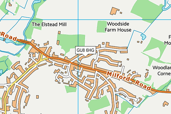 GU8 6HG map - OS VectorMap District (Ordnance Survey)