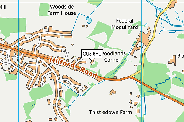 GU8 6HU map - OS VectorMap District (Ordnance Survey) GU8 6HU map - OS VectorMap District (Ordnance Survey)