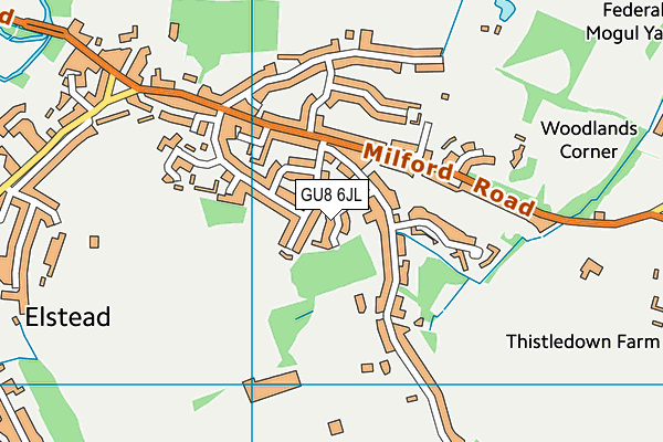 GU8 6JL map - OS VectorMap District (Ordnance Survey) GU8 6JL map - OS VectorMap District (Ordnance Survey)