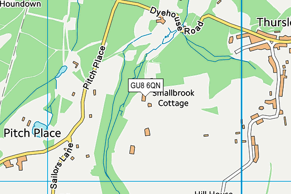GU8 6QN map - OS VectorMap District (Ordnance Survey) GU8 6QN map - OS VectorMap District (Ordnance Survey)