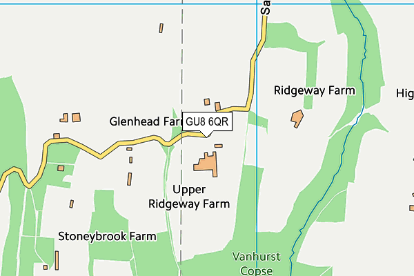 GU8 6QR map - OS VectorMap District (Ordnance Survey) GU8 6QR map - OS VectorMap District (Ordnance Survey)