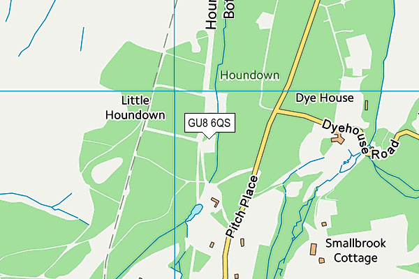 GU8 6QS map - OS VectorMap District (Ordnance Survey) GU8 6QS map - OS VectorMap District (Ordnance Survey)