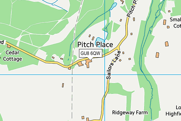 GU8 6QW map - OS VectorMap District (Ordnance Survey) GU8 6QW map - OS VectorMap District (Ordnance Survey)